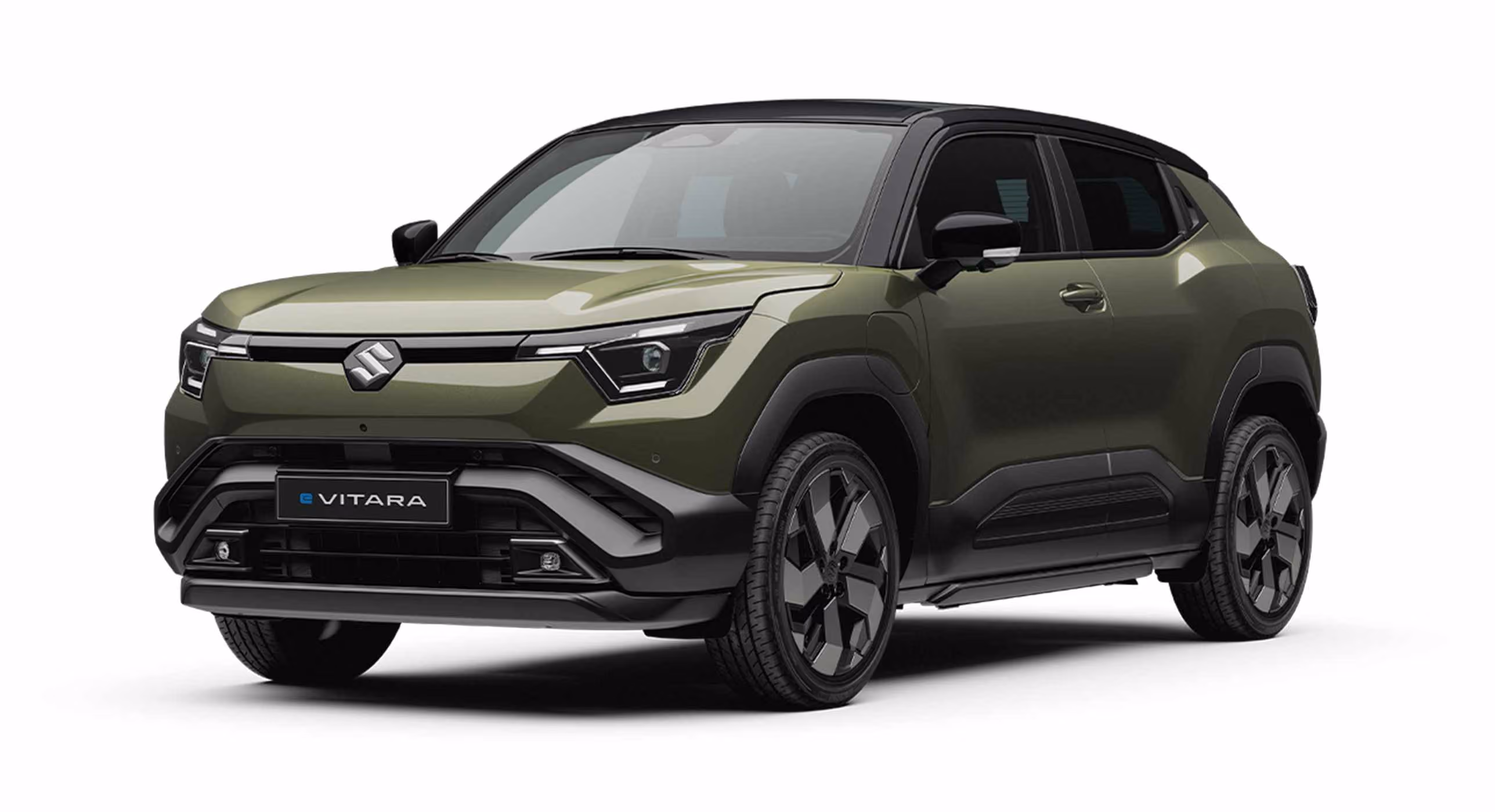 Dunkelgrüner Suzuki e Vitara