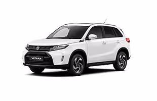 Abbildung zeigt weißen Vitara